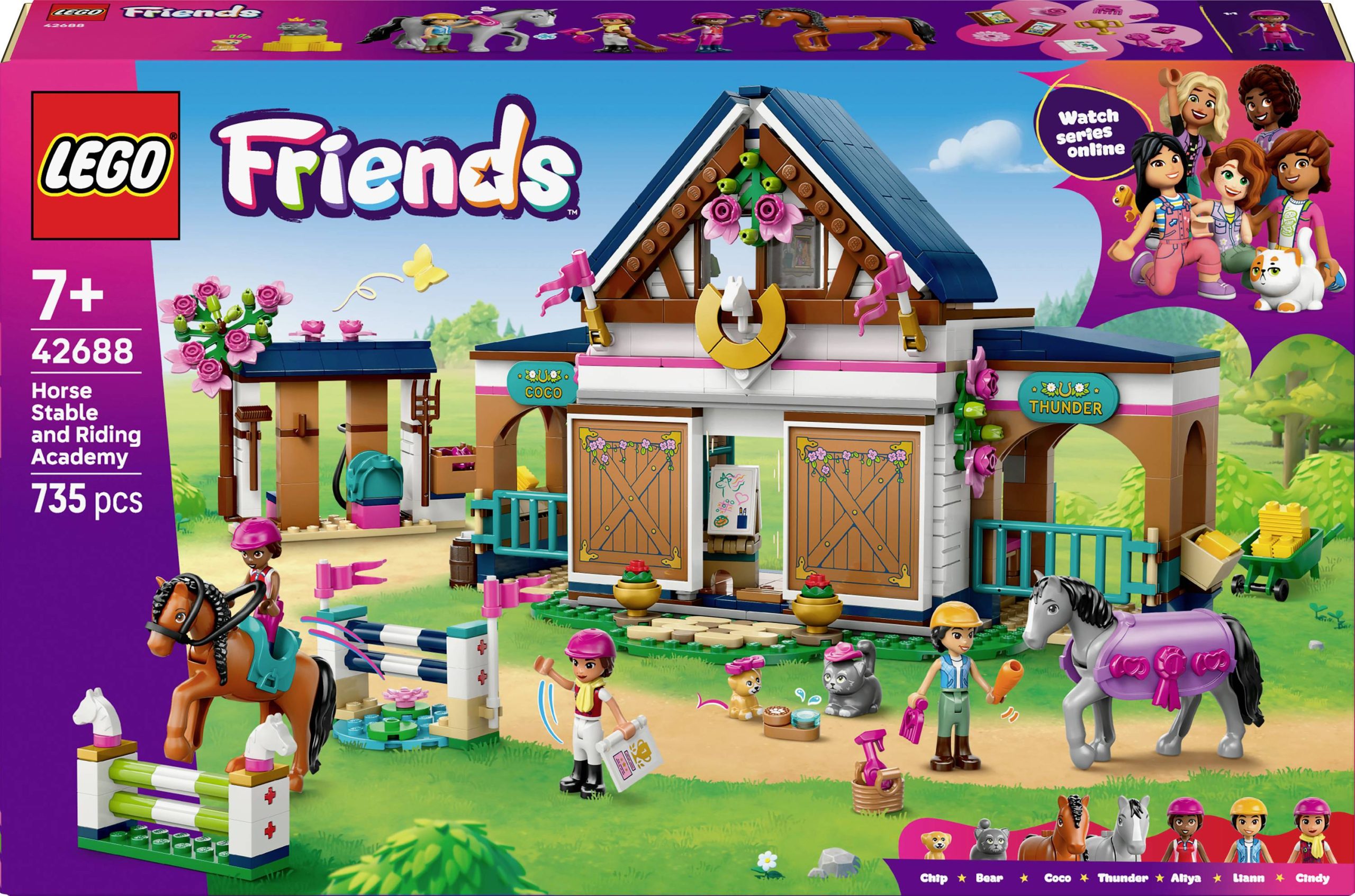 LEGO® FRIENDS 42688 Stajnia i szkoła jazdy konnej (42688); Zestaw do zabawy - obrazek 1