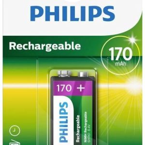 Akumulator 9 V, NiMH Philips HR22 2871, 170 mAh, 8.4 V, 1 szt. Akumulator 9 V, NiMH Philips HR22 2871, 170 mAh, 8.4 V, 1 szt.