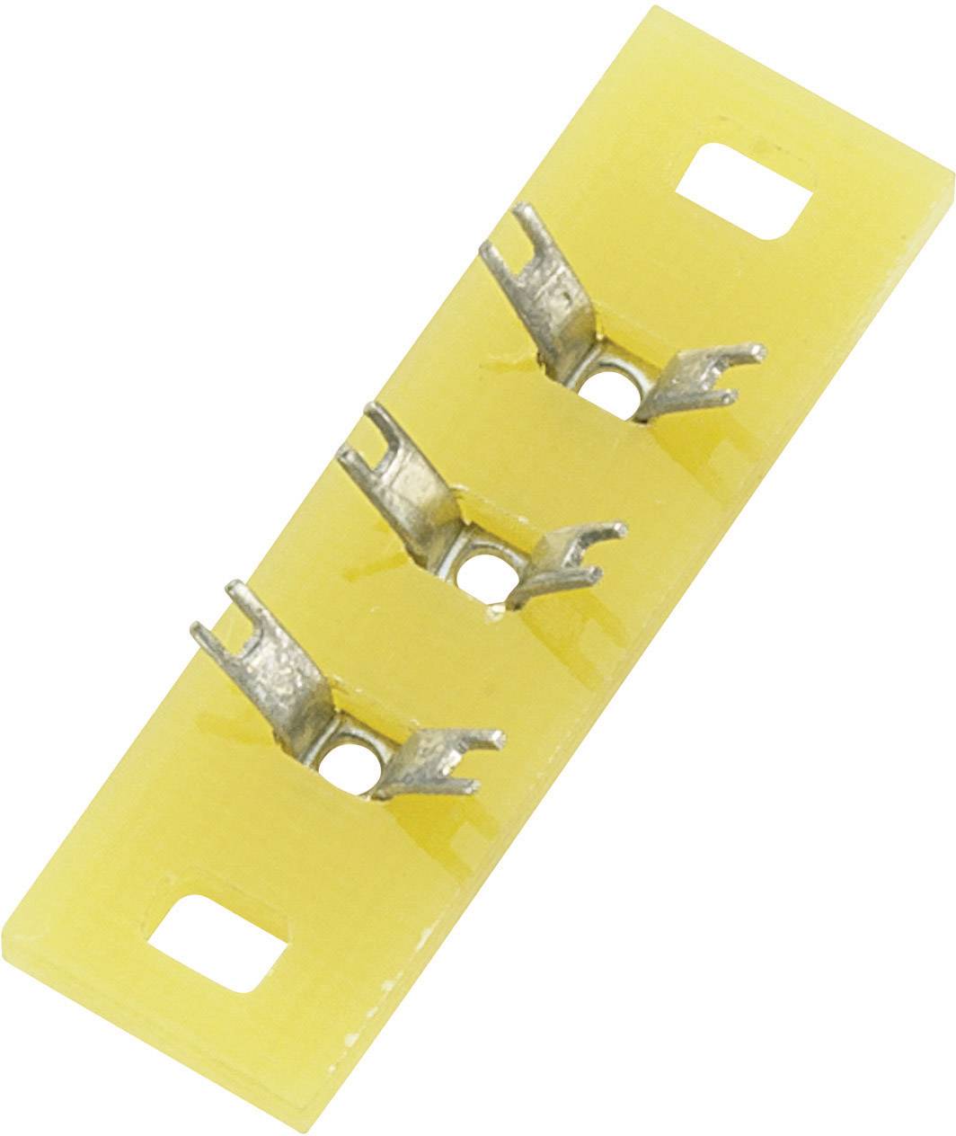 TRU COMPONENTS Listwa złączy do lutowania jednorzędowo Ilość pinów 3 epoksyd (D x S x W) 30 x 9 x 1.5 mm 1 szt. - obrazek 1