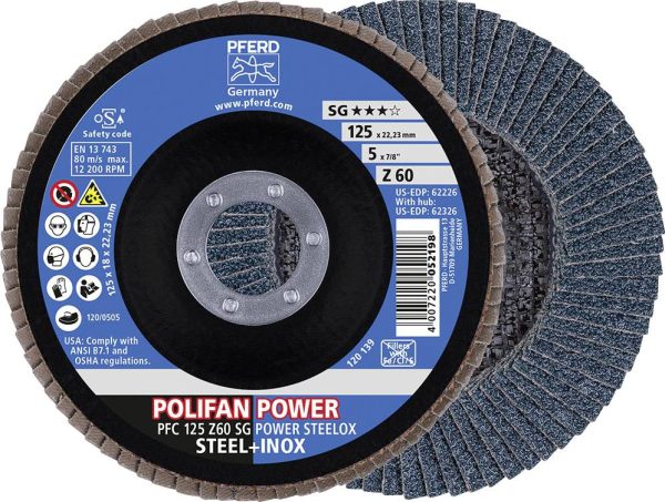 Tarcza lamelkowa PFERD TOOLS Z Sg Power Steelox 67786125 10 szt.