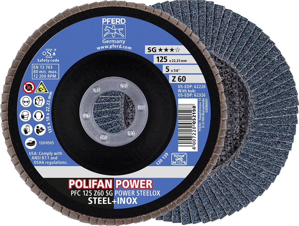 Tarcza lamelkowa PFERD TOOLS Z Sg Power Steelox 67786125 10 szt. - obrazek 1