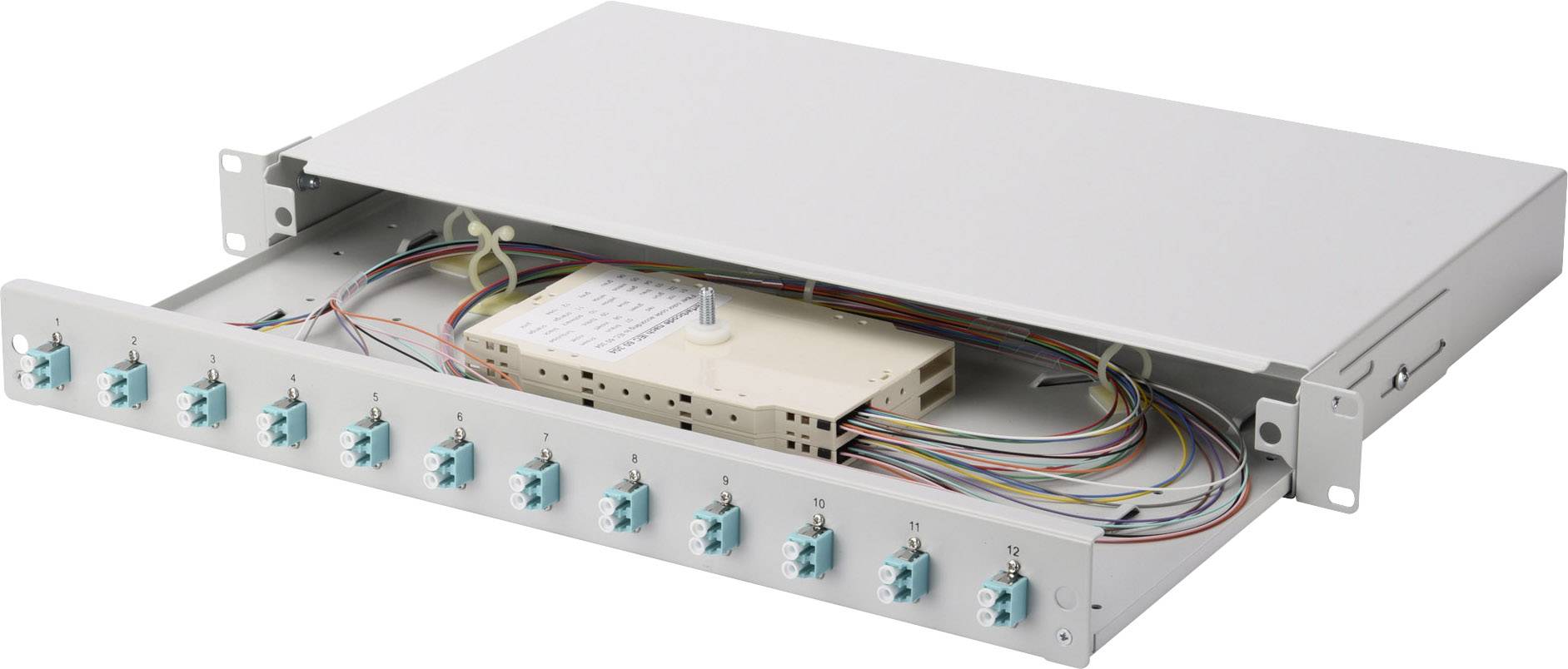 Digitus DN-96331/3 Patchpanel do światłowodu 12 Portów LC 1 U - obrazek 1