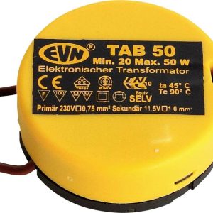 EVN TAB 50 Transformator halogenowy 12 V 20 – 50 W ściemniany z ściemniaczem z kontrolą faz