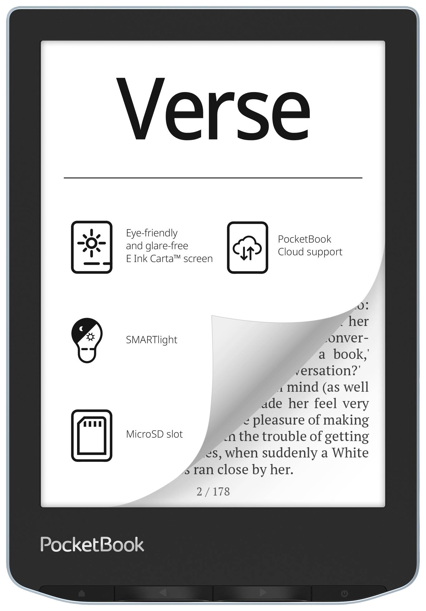 Czytnik eBook PocketBook Verse 15.2 cm (6 cal) jasnoniebieski - obrazek 1