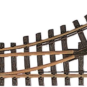Zwrotnica lewa LGB 12100, 300 x 645 mm, 30°, sterowana ręcznie, skala IIm Zwrotnica lewa LGB 12100, 300 x 645 mm, 30°, sterowana ręcznie, skala IIm