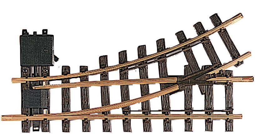 Zwrotnica lewa LGB 12100, 300 x 645 mm, 30°, sterowana ręcznie, skala IIm - obrazek 1