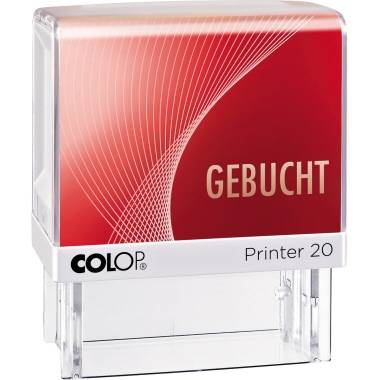 Pieczątka tekstowa Colop Printer 20 czerwony 38 x 14 mm (szer. x wys.) - obrazek 1