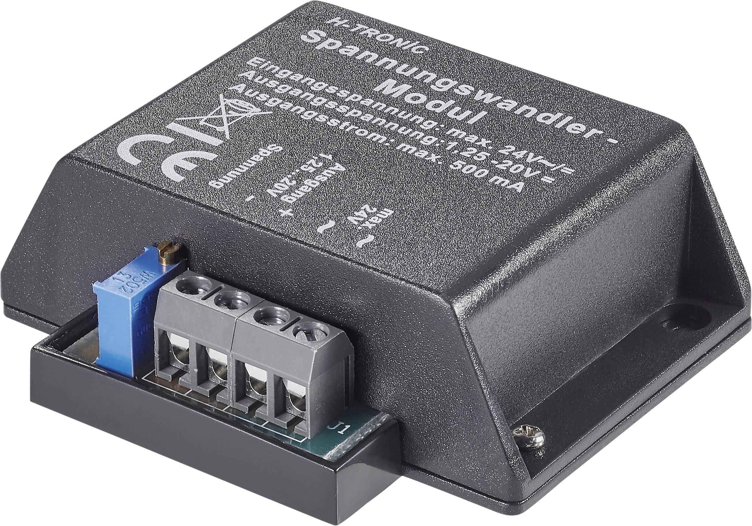 Moduł przetwornika napięcia H-Tronic, 4-24 / 1,2-12 V, zestaw - obrazek 1