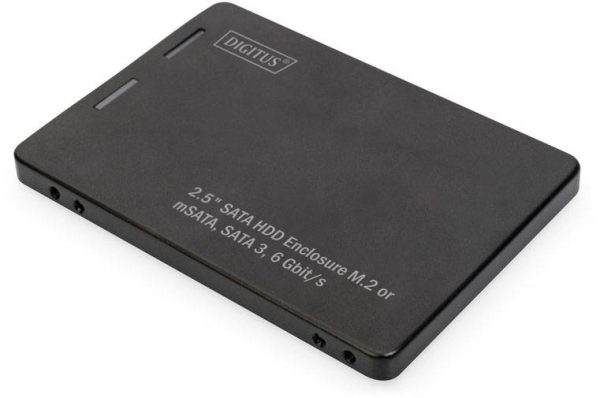 Digitus DIGITUS – 2,5″” SATA Festplattenadapter M.2 oder mSATA Obudowa na dysk twardy 2,5″