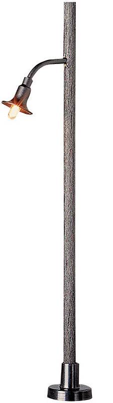 Lampa mosiężna z drewnianym masztem Historic Line, 89 mm, skala H0 - obrazek 1