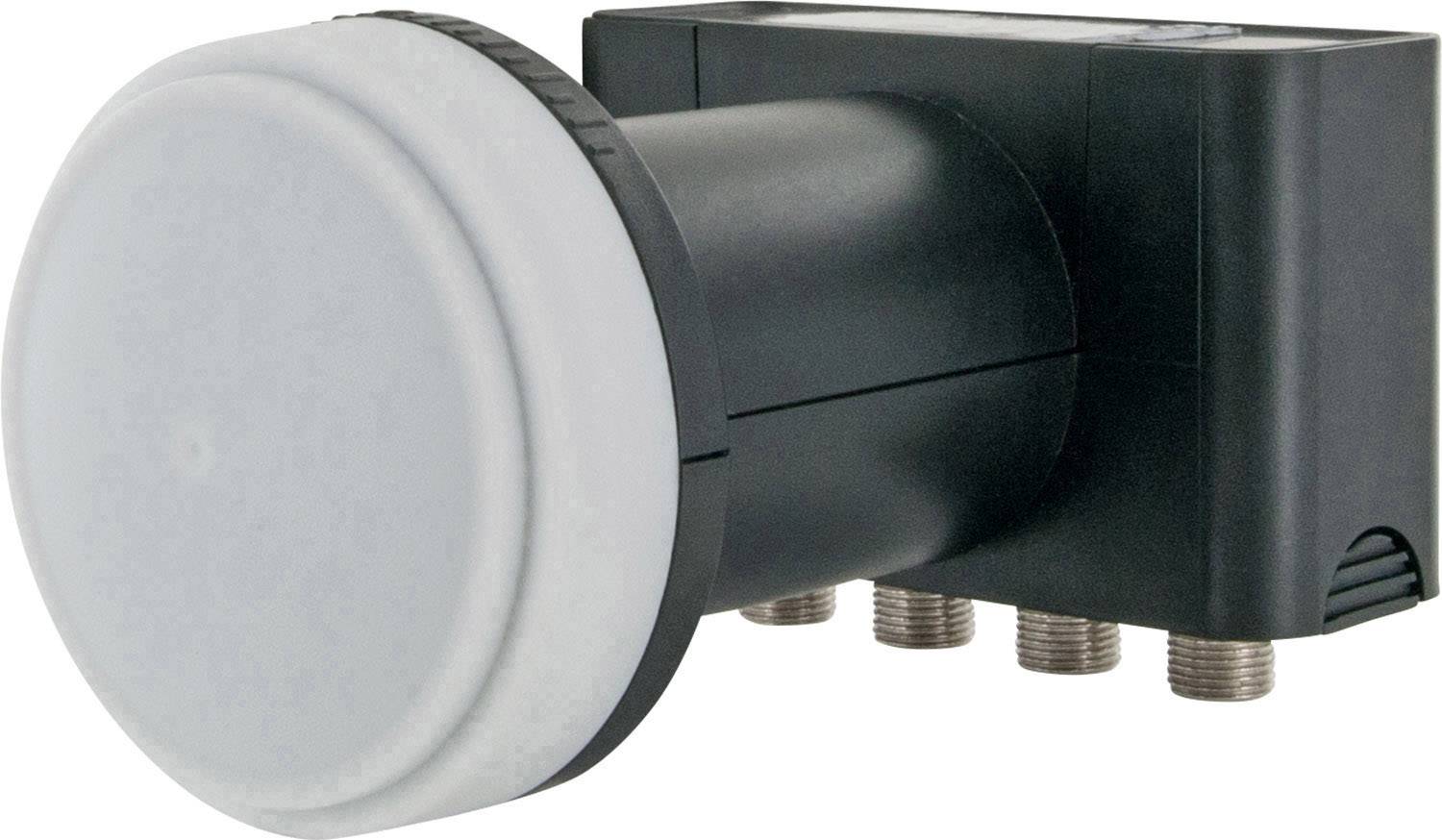 Schwaiger LNB4 Quad-LNB Ilość uczestników: 4 Rozmiar zasilenia: 40 mm ze switchem jasnoszary, biały - obrazek 1