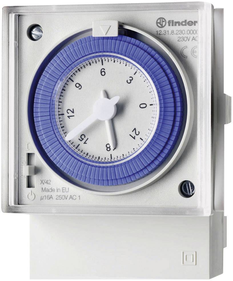 Finder 12.31.8.230.0000 Zegar dobowy 72X72 - obrazek 1