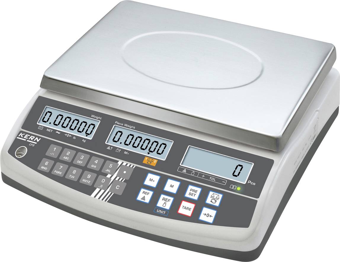 Kern CFS 3K-5+C Waga licząca CFS 3K-5+C Kalibracja (DAkkS) Zakres pomiaru maks. 3 kg Podziałka 0.01 g poprzez zasilacz s - obrazek 1