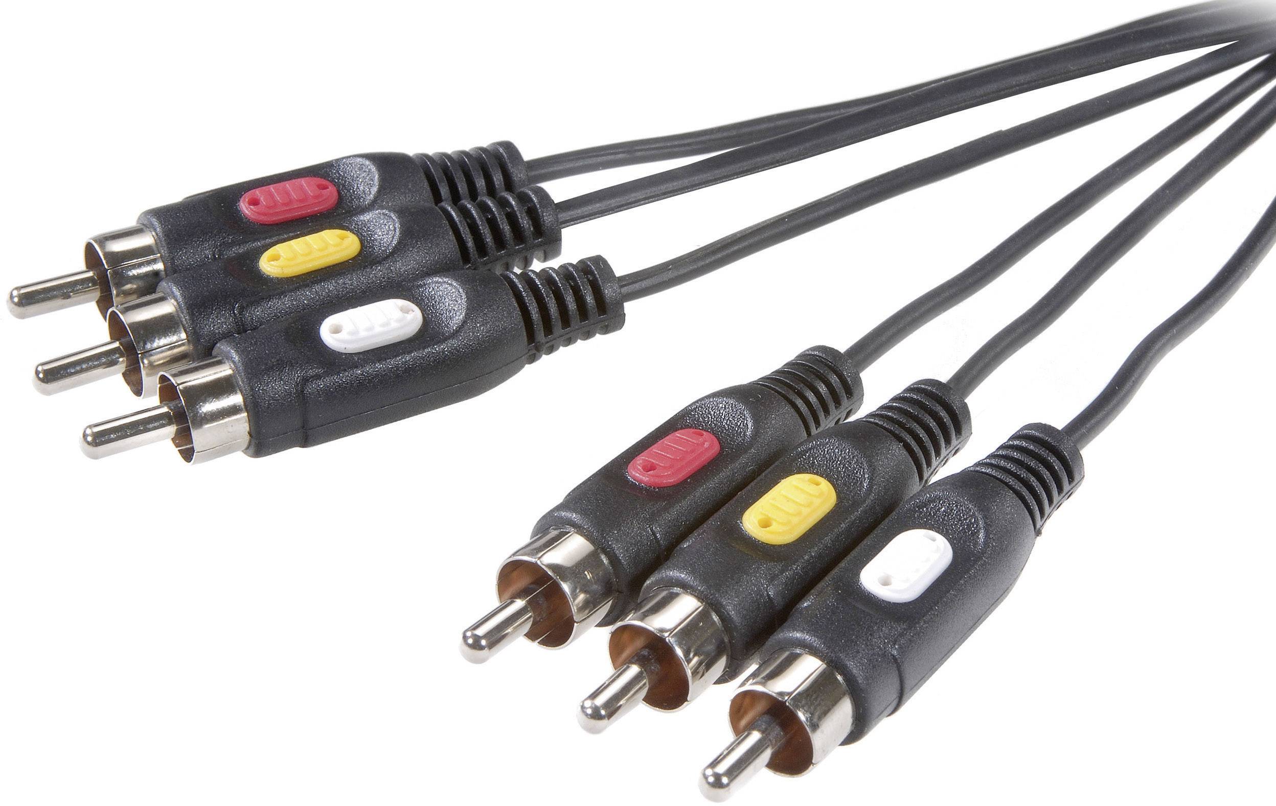 Audio/Video kabel SpeaKa Professional SP-7869868, RCA/Cinch kompozytowy, 10 m - obrazek 1