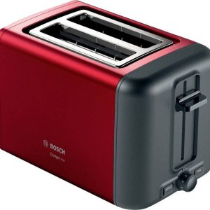Bosch Haushalt TAT3P424DE Toster z wbudowanym podgrzewaczem do bułek czerwony