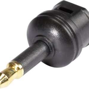 Adapter Toslink Hicon POF-711, gniazdo/ wtyk 3,5 mm, czarne Adapter Toslink Hicon POF-711, gniazdo/ wtyk 3,5 mm, czarne