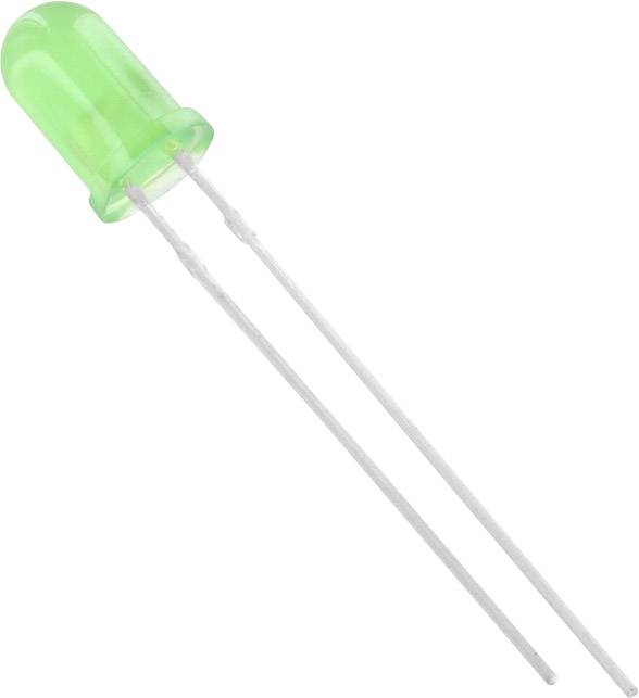 TRU COMPONENTS Dioda LED THT zielony okrągły 5 mm 175 mcd 50 ° 20 mA