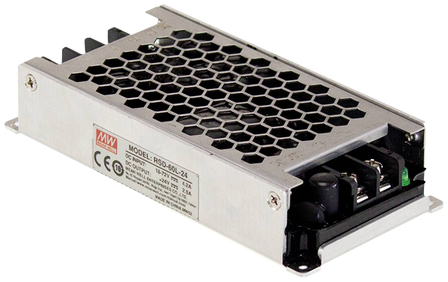 Przetwornica DC/DC 40-160V:12V 5A 60W MEAN WELL RSD-60H-12 1 szt. - obrazek 1