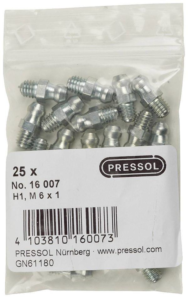 Pressol Smarowniczka stożkowa H1 prosta, M 6 x 1-VZ 25 szt.