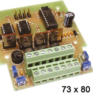 Moduł timera wielokanałowego Tams Elektronik, 73 mm x 80 mm, do złożenia Moduł timera wielokanałowego Tams Elektronik, 73 mm x 80 mm, do złożenia
