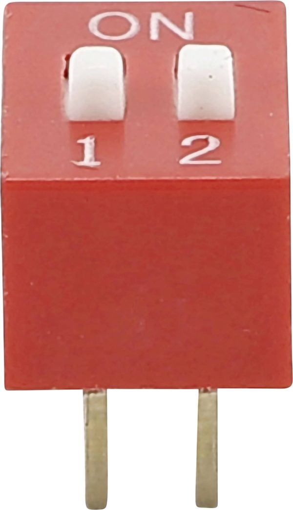 Przełącznik DIP Conrad DS-02, 2 x ON / OFF, 2-Pin