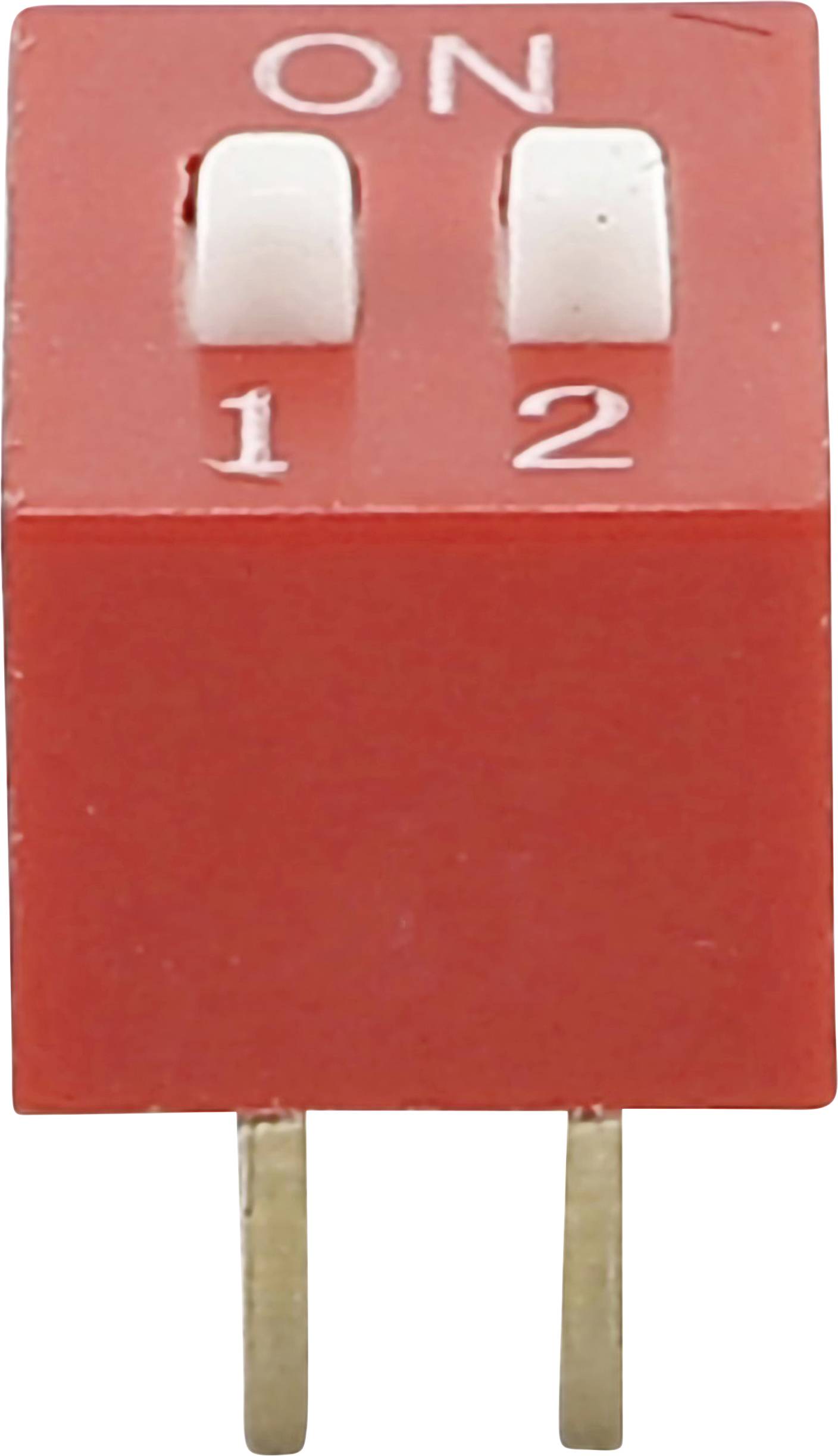 Przełącznik DIP Conrad DS-02, 2 x ON / OFF, 2-Pin - obrazek 1