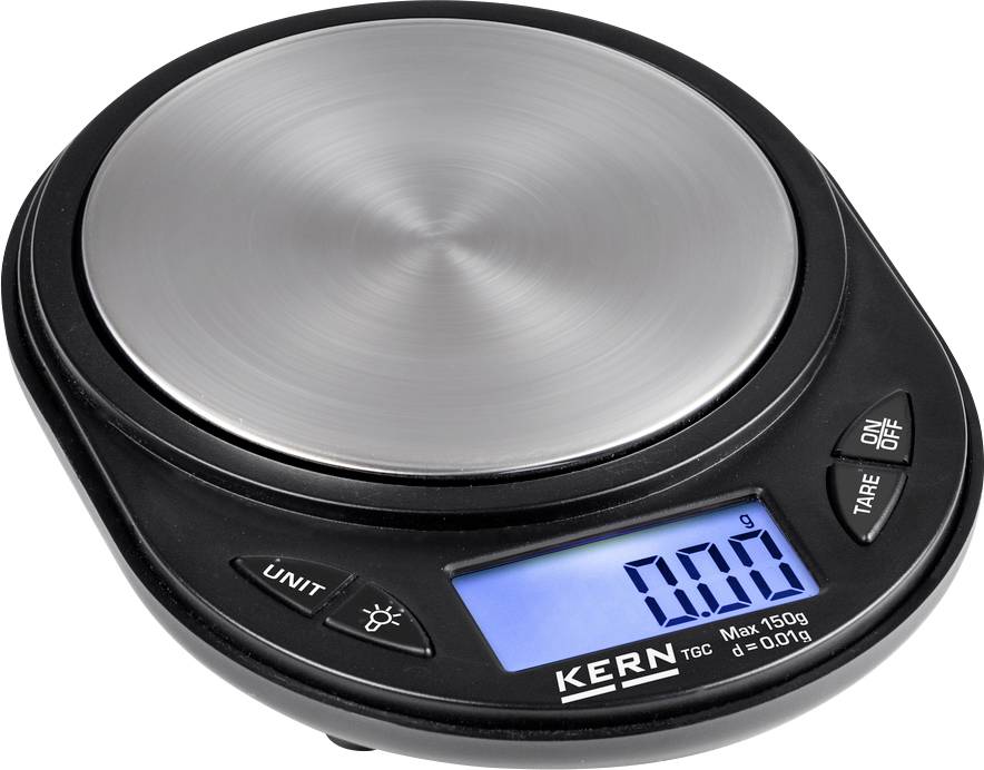 Kern TGC 150-2 Waga kieszonkowa TGC 150-2 Zakres pomiaru maks. 150 g Podziałka 0.01 g bateryjne wielobarwny - obrazek 1