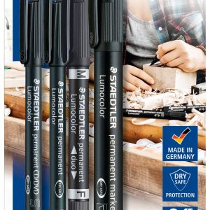 Staedtler Lumocolor 60 BK Marker permanentny czarny Wodoodporny: Tak Staedtler Lumocolor 60 BK Marker permanentny czarny Wodoodporny: Tak