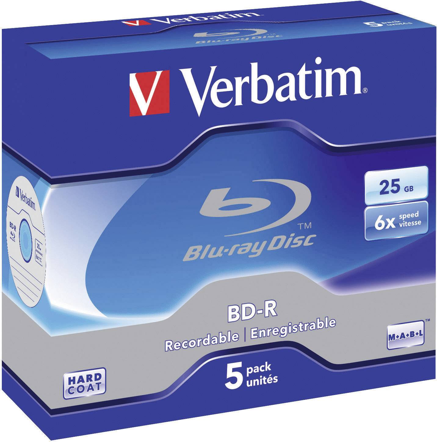 Płyta Blu-ray Verbatim 43715, 25 GB, 6 x, 5 szt. - obrazek 1