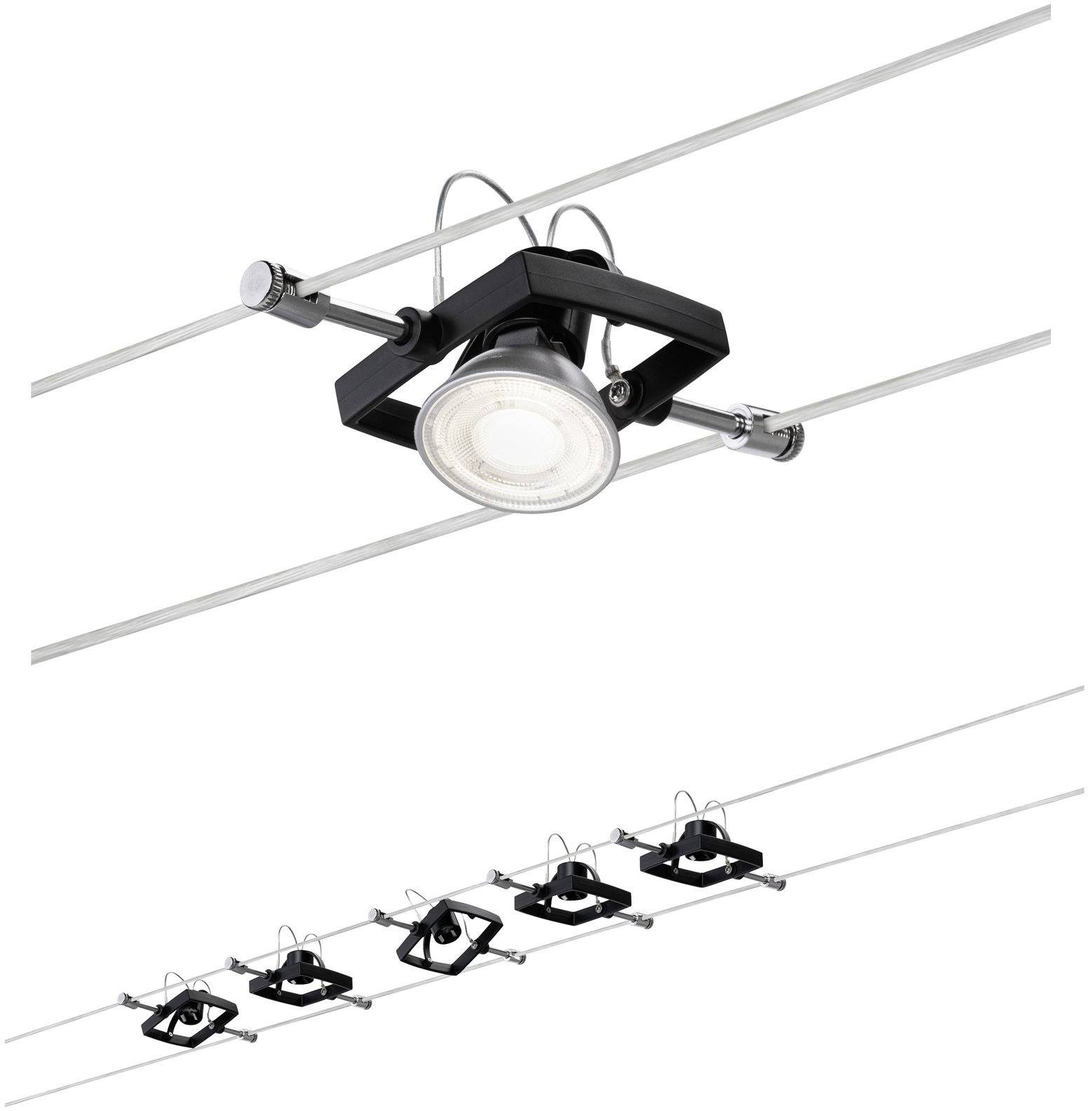 Kompletny system kablowy Paulmann Wire Set MacII GU5.3 czarny (matowy) - obrazek 1