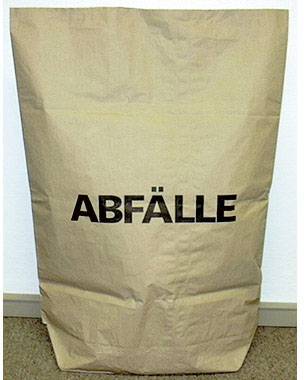 7002 Worek na śmieci 120 l papier (S x W) 75 cm x 95 cm brązowy 25 szt.