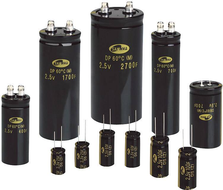 Kondensator Green-Cap 10 F 2.5 V/DC 20 % (Ø x D) 10 mm x 30 mm Samwha 1 szt. - obrazek 1