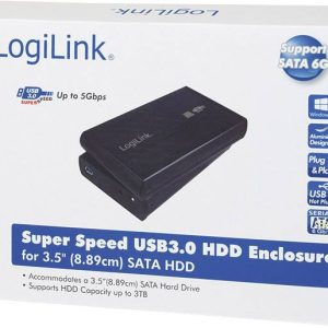 Obudowa dysku twardego 3,5″ (8,9 cm) 3.5 cal LogiLink Ua0107 UA0107, USB 3.2 Gen 1 Obudowa dysku twardego 3,5″ (8,9 cm) 3.5 cal LogiLink Ua0107 UA0107, USB 3.2 Gen 1