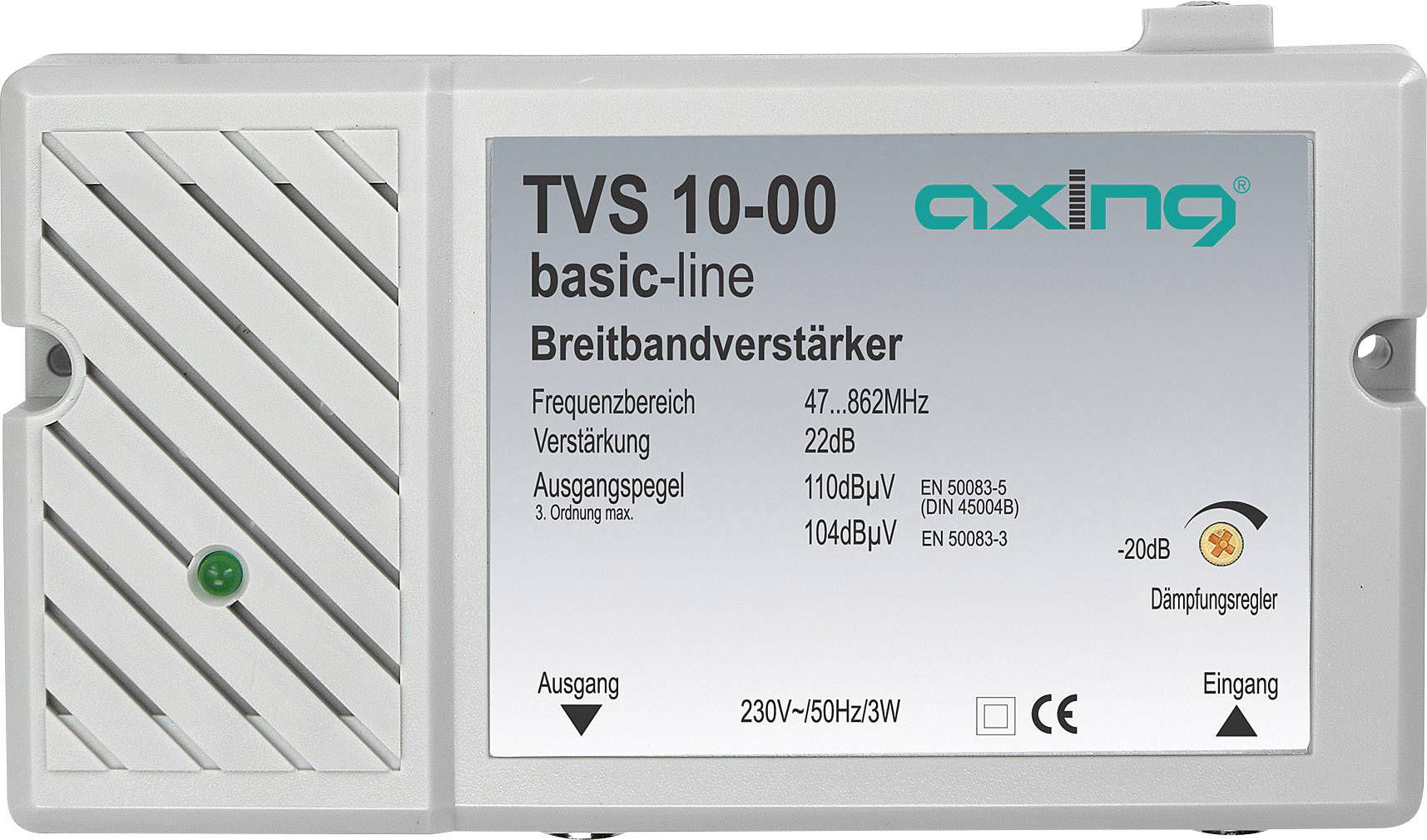 Wzmacniacz sygnału telewizyjnego Axing TVS 10 - obrazek 1