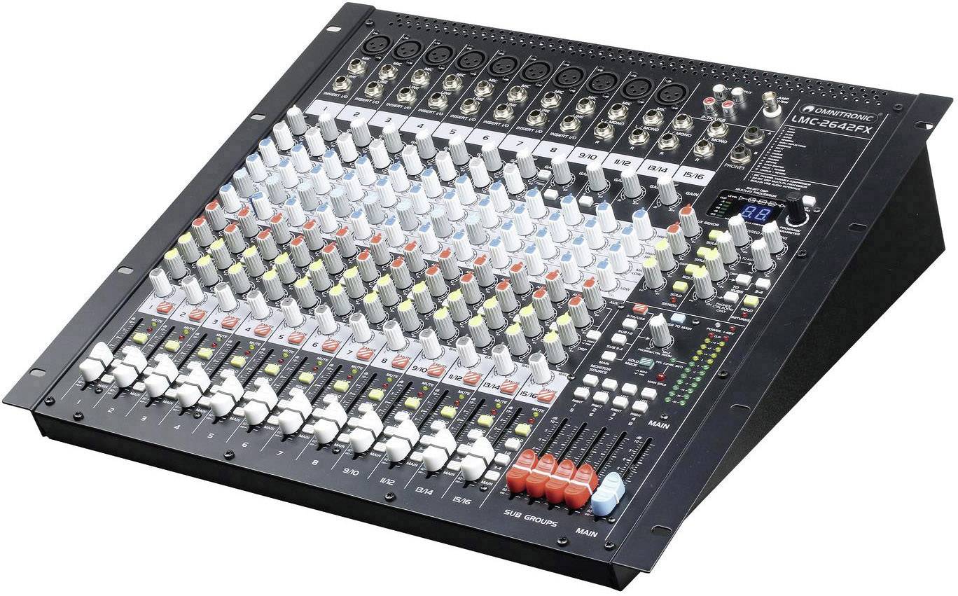 Konsola mikserska Omnitronic LMC-2642FX 10040285, Ilość kanałów: 16, Złącze USB - obrazek 1