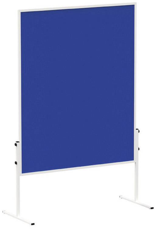 Maul Panel moderacji MAULsolid (S x W) 120 cm x 150 cm filc niebieski zaw. rolki, Tablica korkowa, możliwość obustronneg - obrazek 1