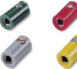 Tulejka, średnica 2,6 mm, brązowa, z otworem poprzecznym, zestaw 100 szt. Tulejka, średnica 2,6 mm, brązowa, z otworem poprzecznym, zestaw 100 szt.