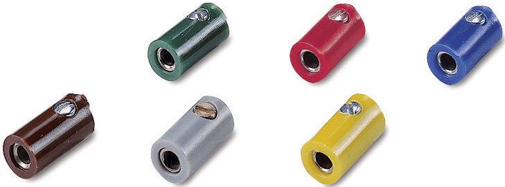 Tulejka, średnica 2,6 mm, brązowa, z otworem poprzecznym, zestaw 100 szt. - obrazek 1