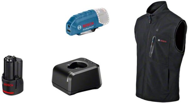 Bosch Professional 06188000G9 GHV 12+18V XA Kamizelka ogrzewana Rozmiar ubrania: 3XL czarny