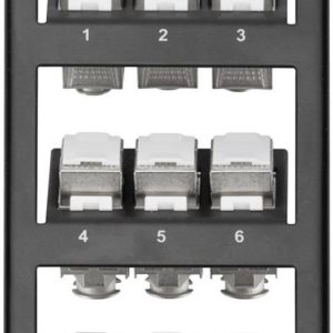 Digitus DIGITUS – Bodentankhalter für Keystone Module Uchwyt skrzynki podłogowej 3-krotny czarny Digitus DIGITUS – Bodentankhalter für Keystone Module Uchwyt skrzynki podłogowej 3-krotny czarny
