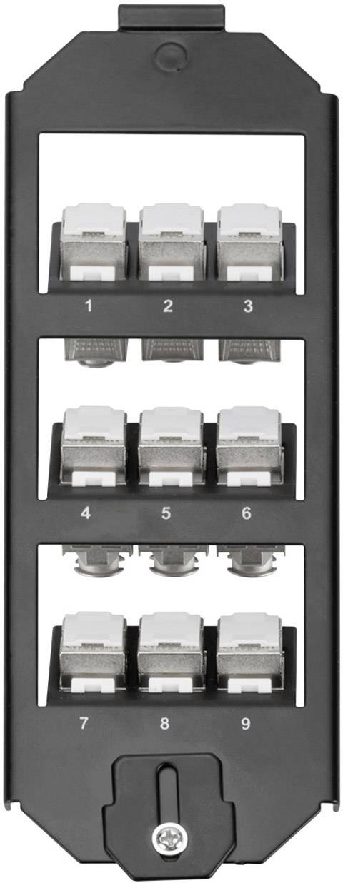 Digitus DIGITUS - Bodentankhalter für Keystone Module Uchwyt skrzynki podłogowej 3-krotny czarny - obrazek 1