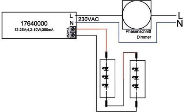 Brumberg 17640010 Konwerter LED 10 W 350 mA 28 V ściemnianie