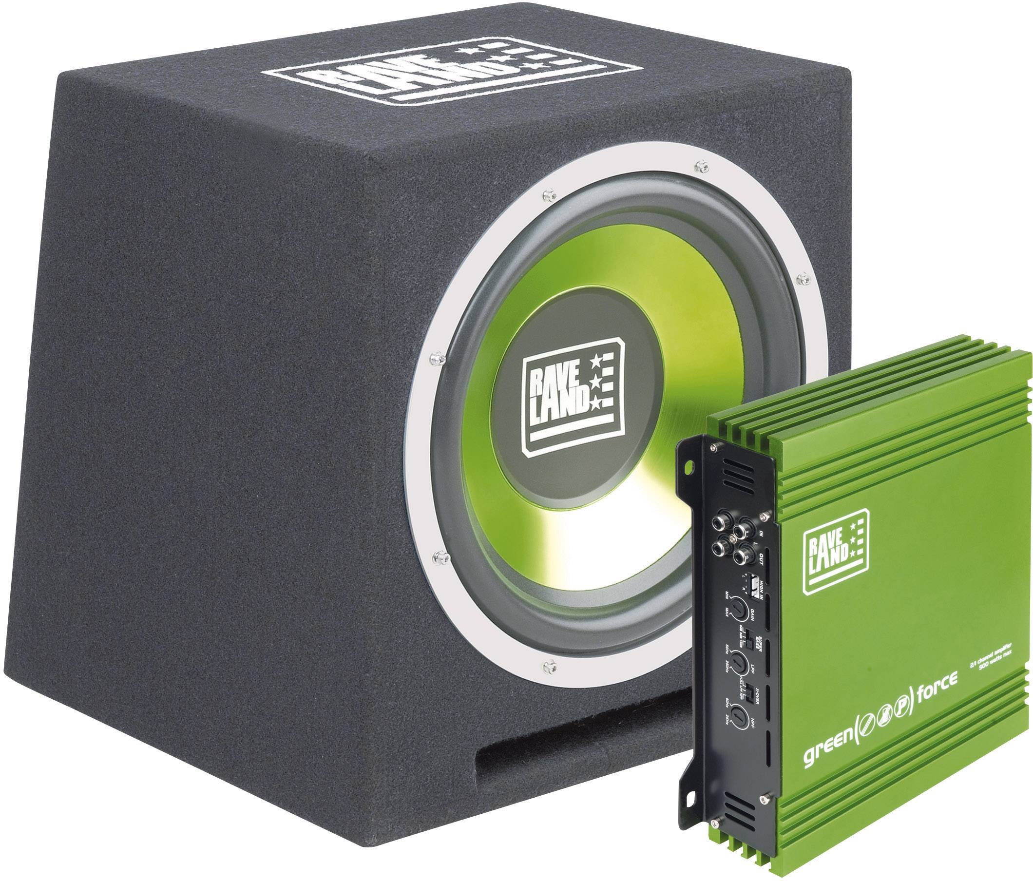 Zestaw car audio Raveland Green Force I, 500 W, 4 Ohm, 2-drożny, 95 dB, 22-160 Hz - obrazek 1
