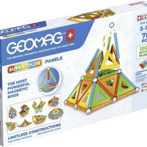 Geomag Supercolor Panels Zestaw elementów Zestaw konstrukcyjny Liczba części: 78 Klasa wiekowa: Od 3 lat pudełko Geomag Supercolor Panels Zestaw elementów Zestaw konstrukcyjny Liczba części: 78 Klasa wiekowa: Od 3 lat pudełko