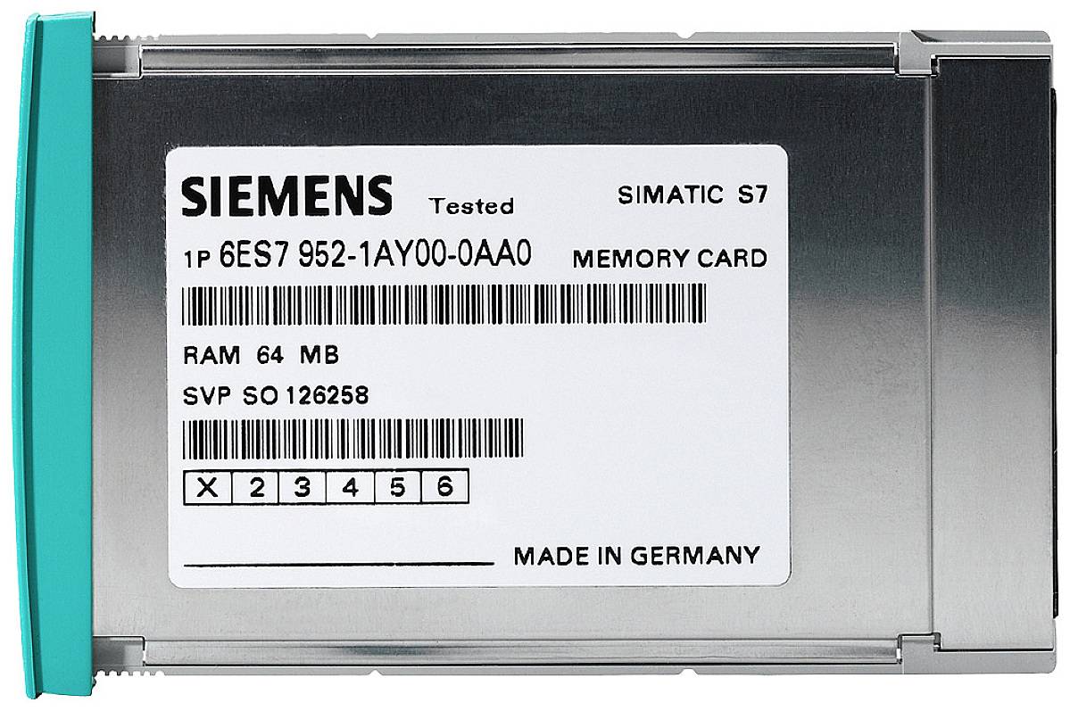 Siemens 6ES7952-1AS00-0AA0 6ES79521AS000AA0 Karta pamięci sterownika PLC - obrazek 1