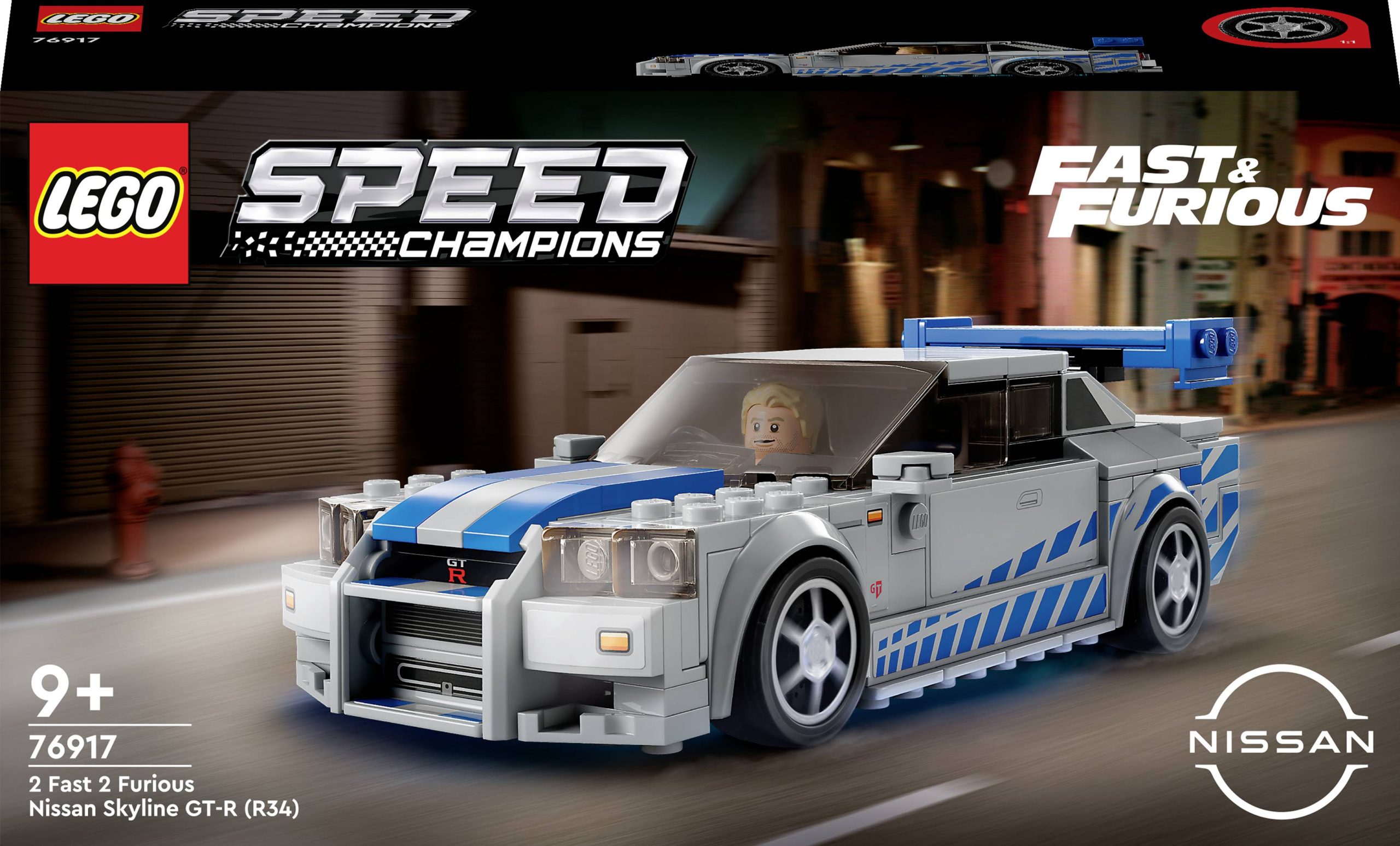 LEGO® SPEED CHAMPIONS 76917 2 Szybcy, 2 Wściekli – Nissan Skyline GT-R (R34) 1 szt. - obrazek 1