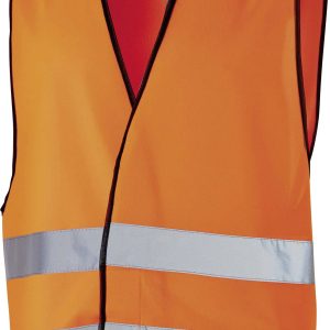 Kamizelka ochronna z poliestru, świetlisty pomarańcz Kamizelka ochronna z poliestru, świetlisty pomarańcz