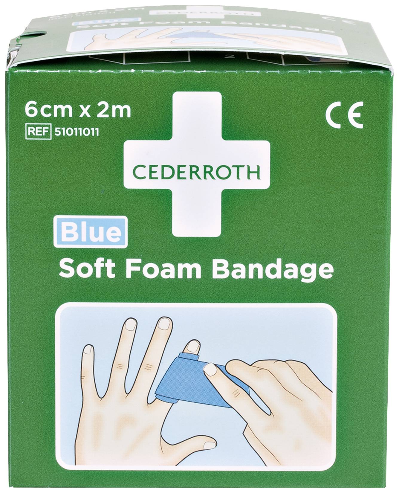 Bandaż 2 mx 6 cm Bandaż CEDERROTH 1009711 - obrazek 1
