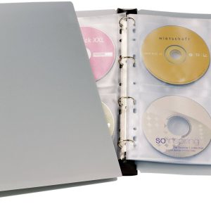 Segregator z 12 koszulkami na płyty CD/DVD Durable, na 96 płyt