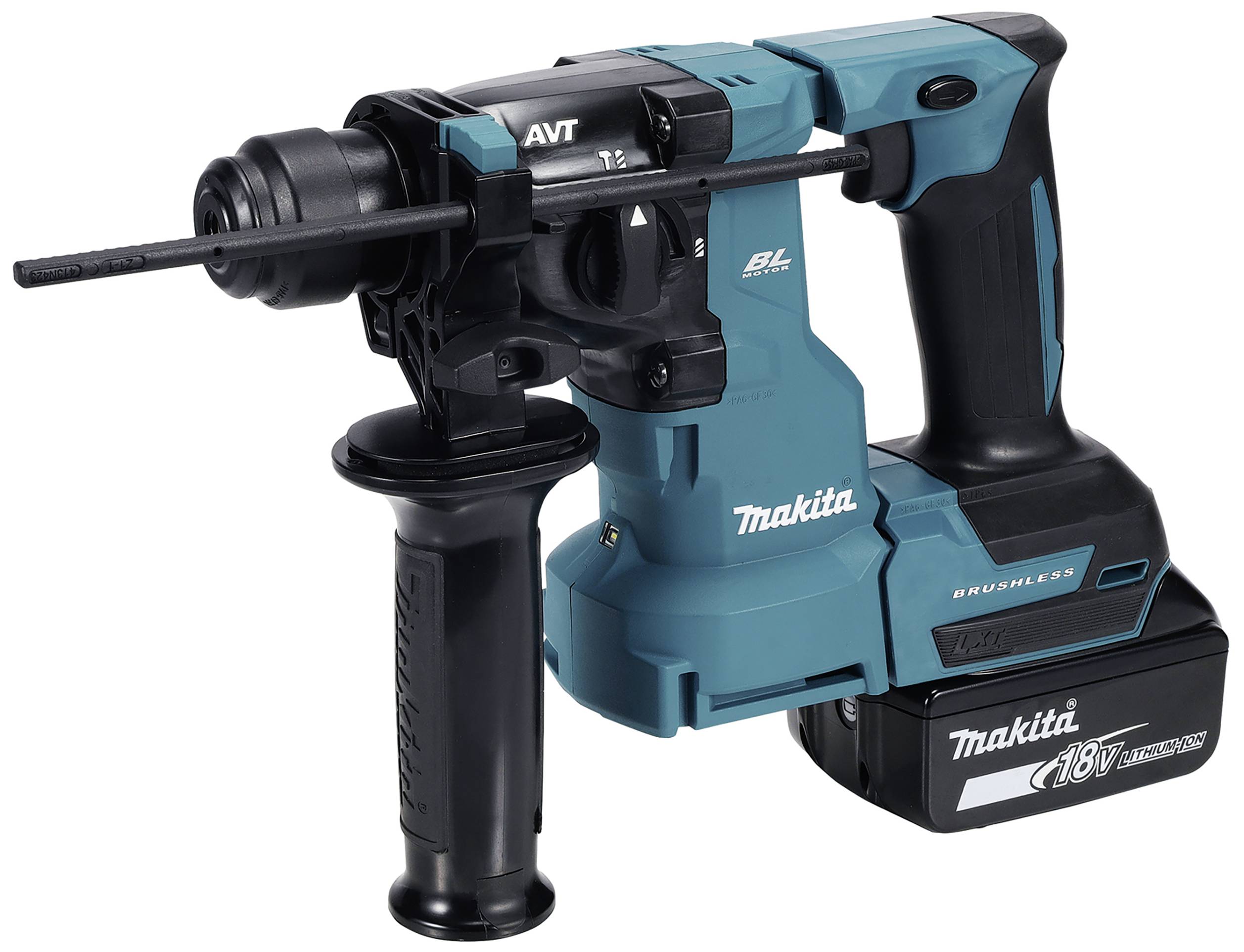Makita;DHR183RTWJ- Młot wielofunkcyjny, akumulatorowy;18 V;5.0 Ah;Li-Ion;500 W;zaw. 2 akumulatory, zaw. ładowarkę, zaw. - obrazek 1